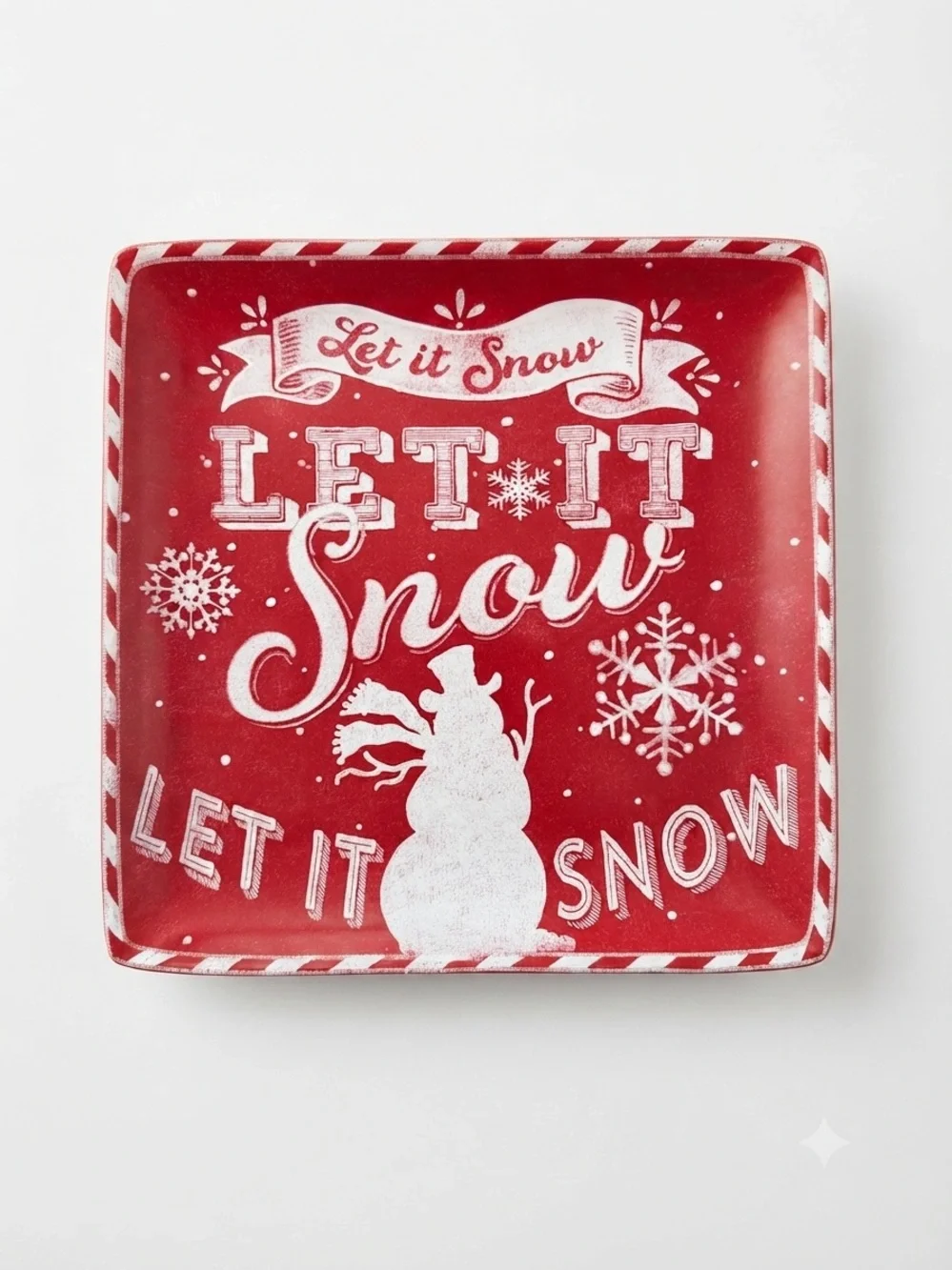 Certified International 'Let It Snow' Holiday Tray